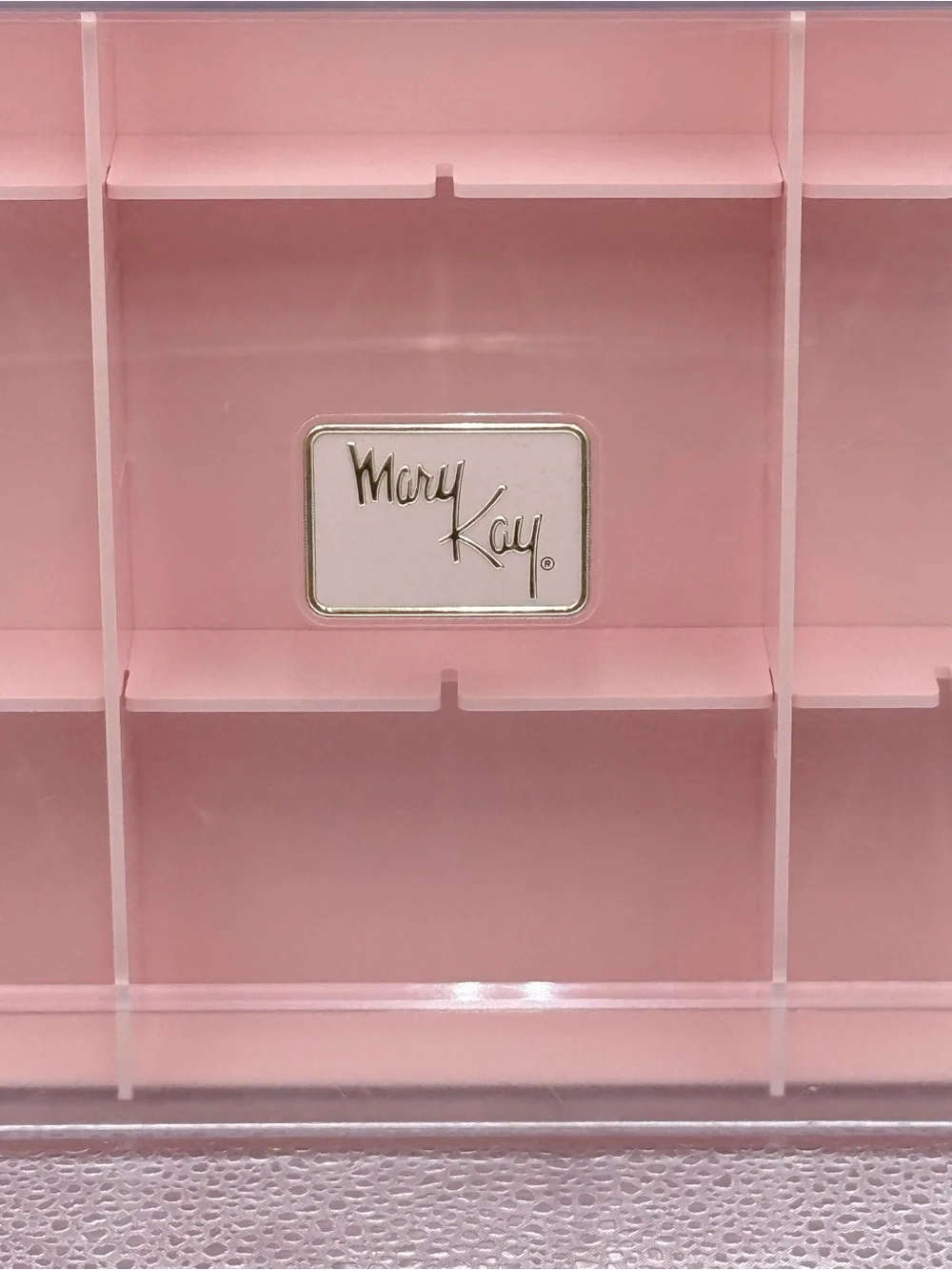 Vintage 1985 Mary Kay Glamour Shade Organizer 2204 Pink Storage Case Mary Kay
